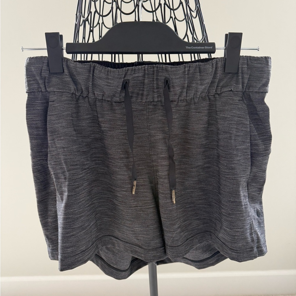 Women's Gray Drawstring Shorts